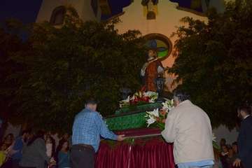 Misa y procesión religiosa en el El Calero de Telde (Foto Francisco Javier Santana)